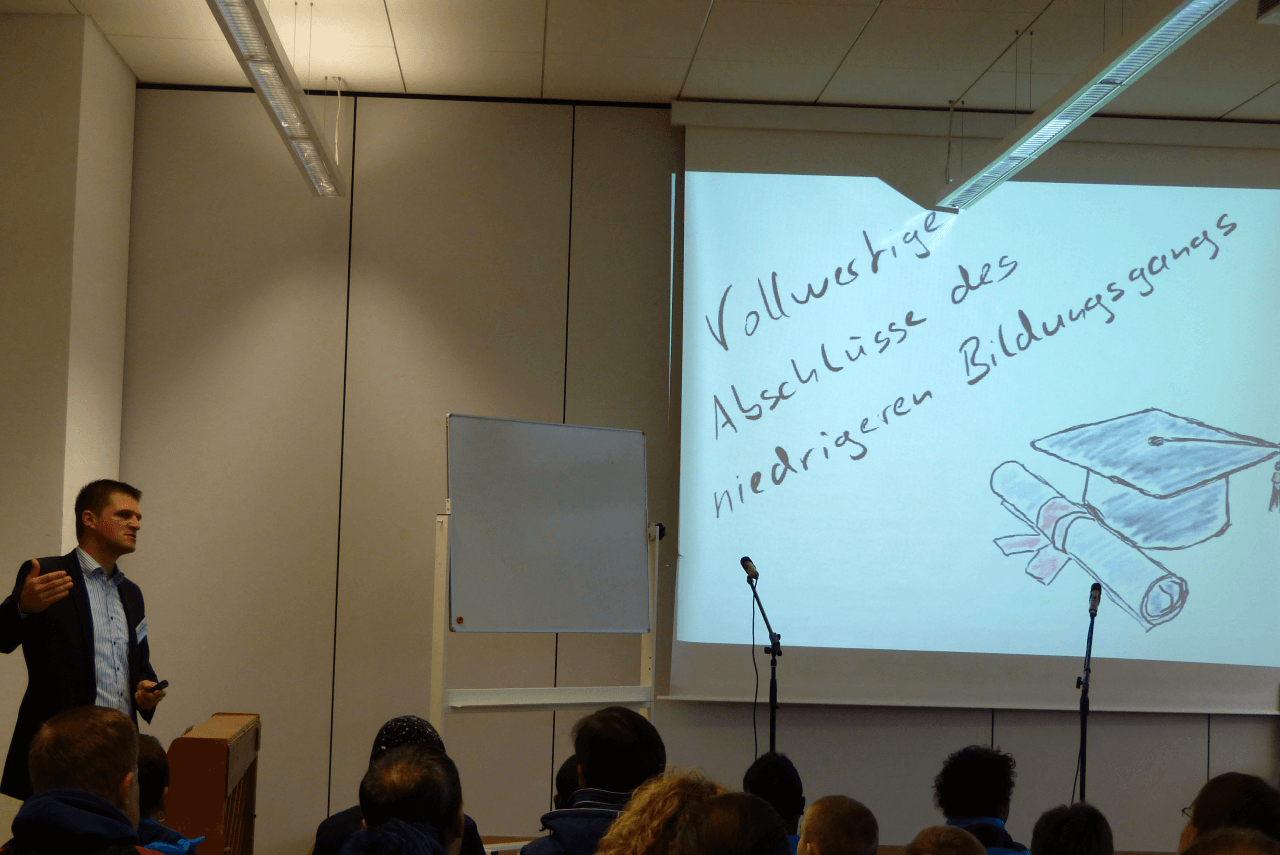 Vortrag zu Abschlüssen und Optionen nach der Gutenbergschule