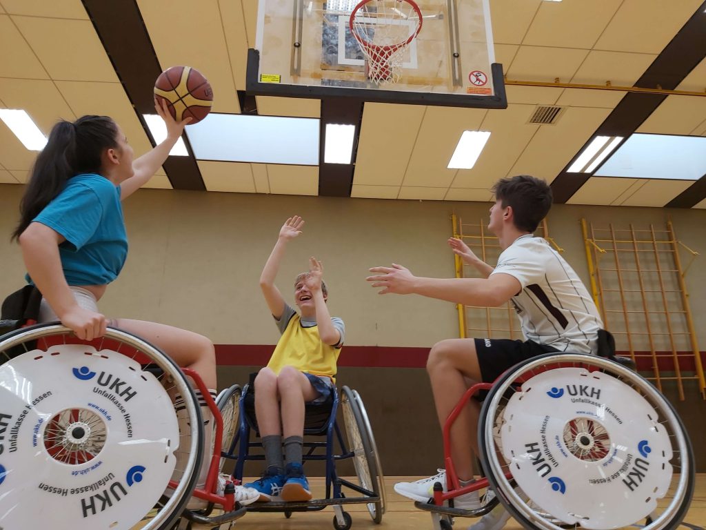 Rollstuhlbasketball in der Hirtengrundhalle